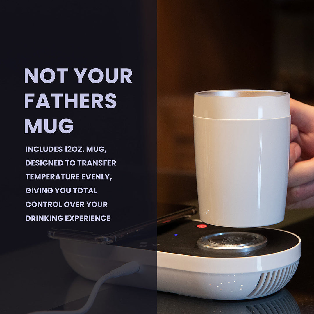 Heating/Cooling Beverage Base with Wireless Charging by Sharper Image