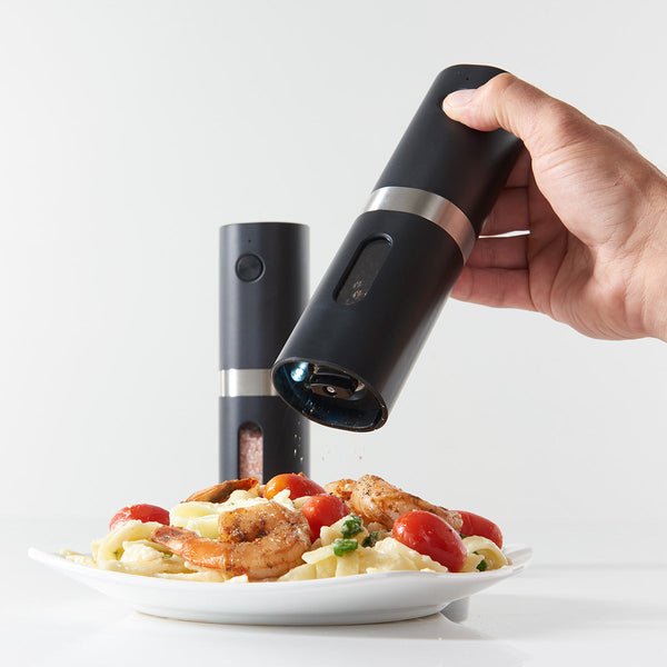 Rechargeable Salt and Pepper Mill Set by Sharper Image