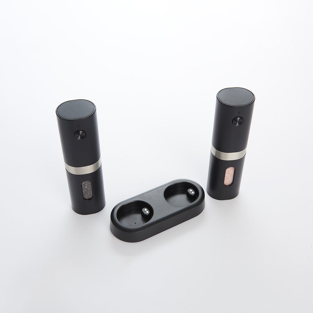 Rechargeable Salt and Pepper Mill Set by Sharper Image