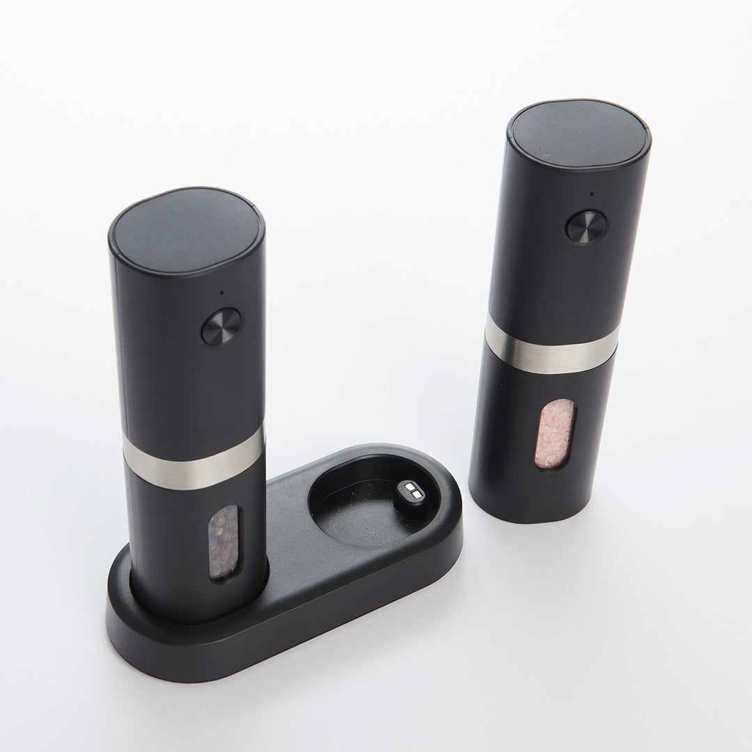 Rechargeable Salt and Pepper Mill Set by Sharper Image