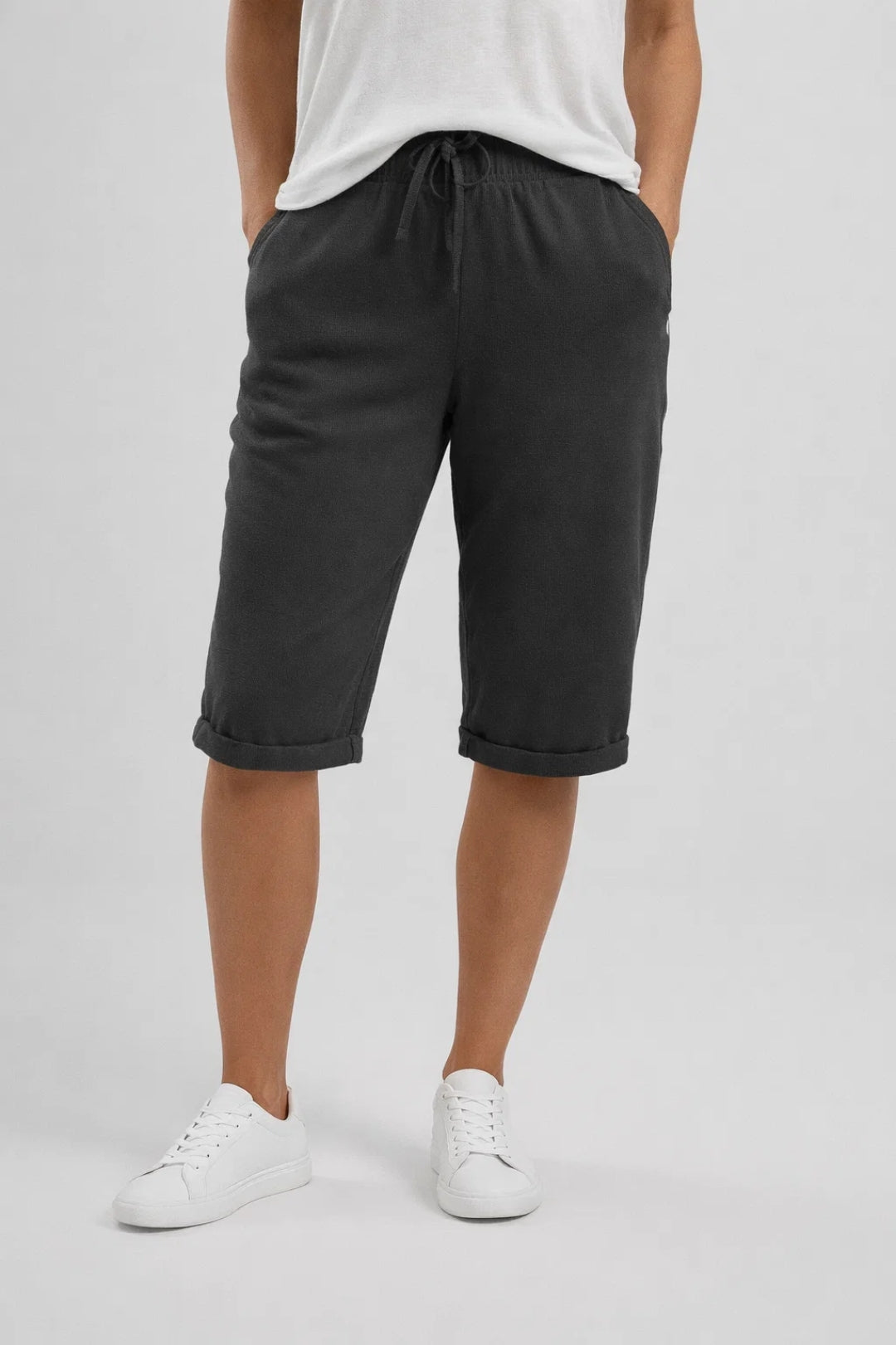Women's Casual Linen Drawstring Shorts