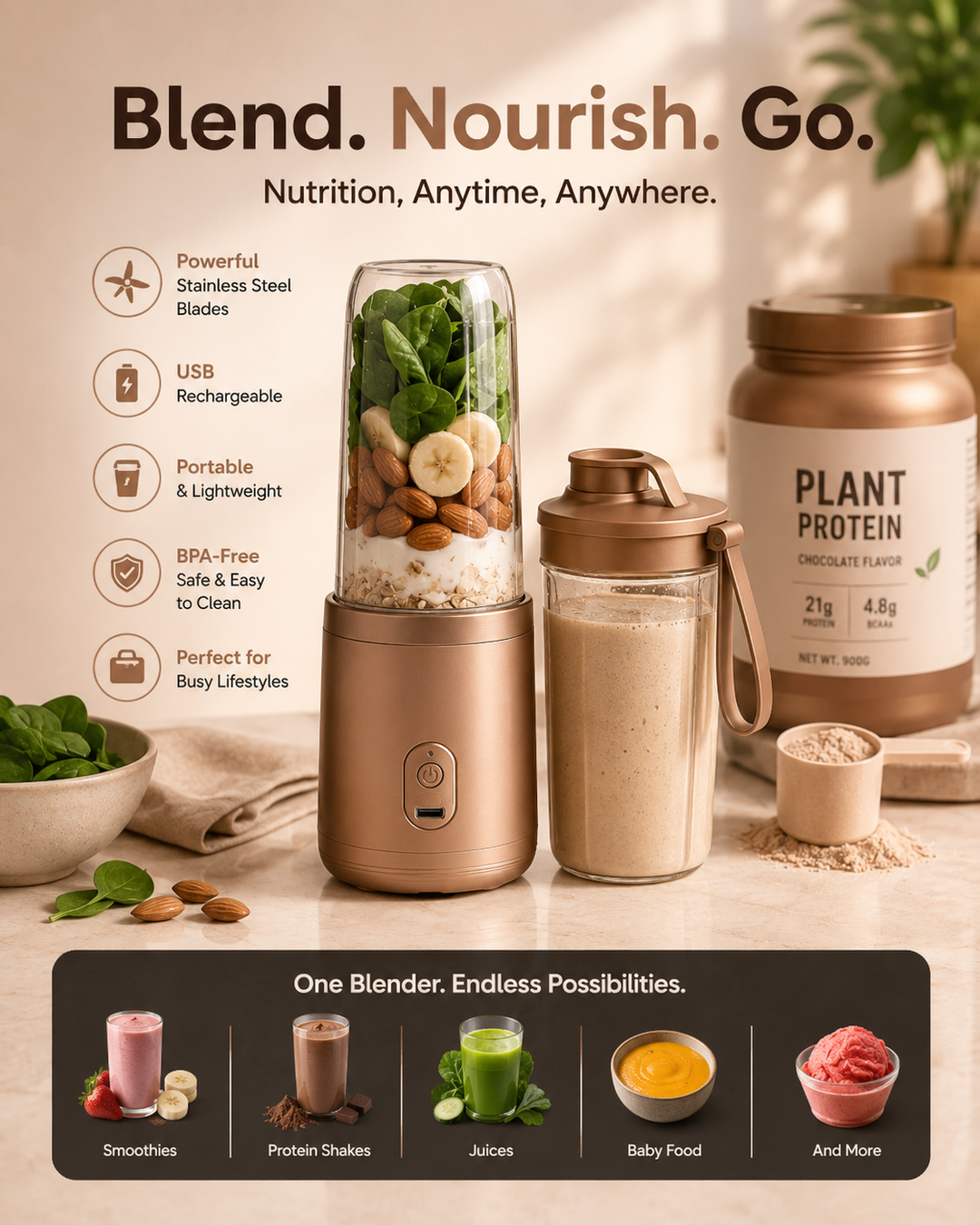 BlendGo Portable Blender.
